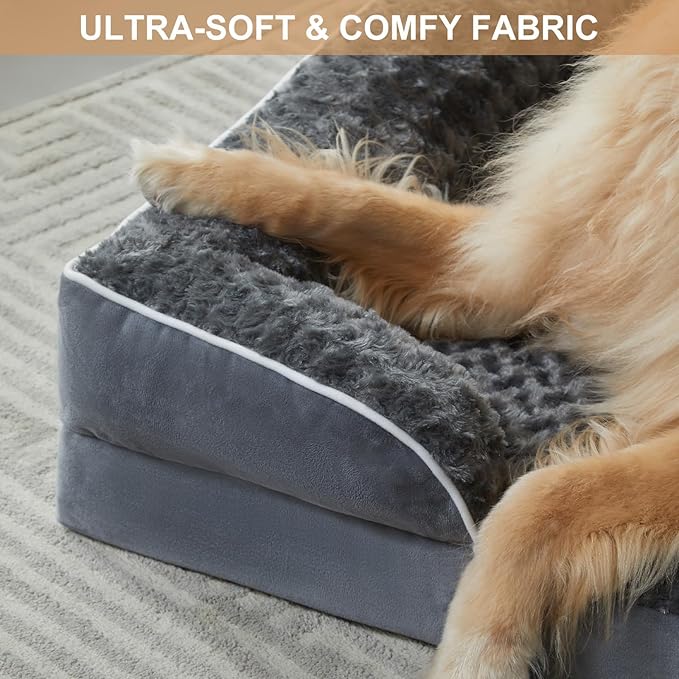 WNPETHOME Dog Beds for Large Sized Dogs, Washable Orthopedic Dog Couch Sofa Bed with Waterproof Lining & Non-Skid Bottom for Pet Sleeping