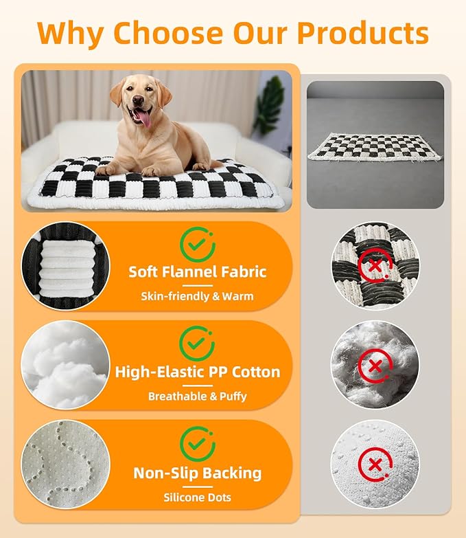 Backseat Pet Bed Mat, Non-Slip Dog Seat Cover with Scratch-Resistant Padding, Dog Bed for Cars, Trucks & SUVs, Universal Fit for Backseat Extenders (Black)