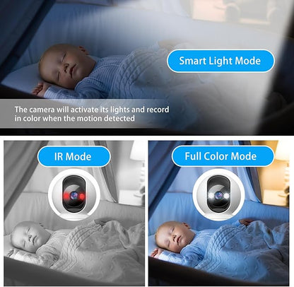 3MP Indoor Security Camera, 5G WiFi 360° Pan/Tilt Home Cameras for Baby Monitor/Pet/Elder/Kids/Bedroom, Auto-Focus and Zoom,Motion Tracking,2-Way Audio,Siren,3 Night Vision,Cloud&SD Card
