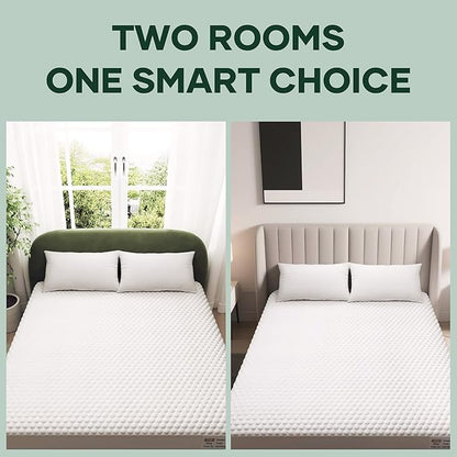 Ohgeni 100% Waterproof Mattress Protector, Twin XL-2 Pack, Fitted Sheet with Stretchable Pockets, Deep Sleep Noiseless Soft. Breathable Cooling Hypoallergenic Material, Mattresses Cover for Bed