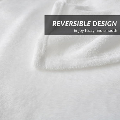 Bedsure GentleSoft Fleece Blankets King Size White - Bed Blanket Soft Lightweight Plush Cozy Fuzzy Luxury Microfiber, 108x90 inches