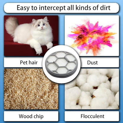 2 HEPA Filters & 10 Sponge Filters Replacement for Neakasa/Neabot P1 Pro Pet Grooming Kit & Vacuum