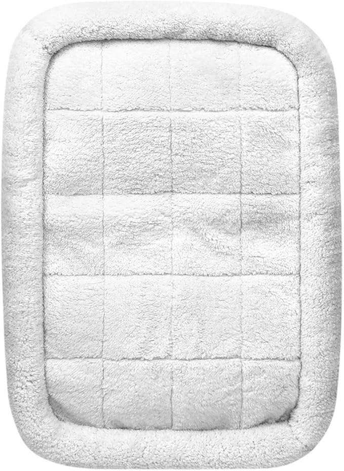 – Pet Bed Crate Pad | Small-Sized Dog Crate Pad Measures 28 x 14 x 3 |Cat or Dog Mattress Features Soft, Padded Sleep Area | Machine Washable Pet Crate Pad with Anti-Skid Bottom | Gray
