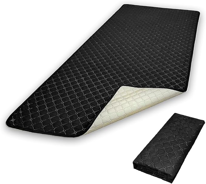 Doglike Dog Bed Mat for Car Backseat [Quick-Dry & Non-Slip], Road Trip Bed to Fully Protect Dog's Safety, Fits Trucks/SUVs Back Seat Cover Extenders, Black, 52.3x23 inch, L