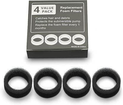 Cat Water Fountain Filters, Cat Fountain Replacement Filters for 2.0L/67oz Automatic Pet Water Dispenser,Pet Water Fountain Replacement Filters Package(Sponge 4 pack)