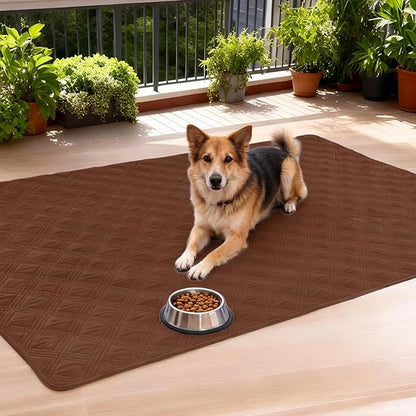 hyha Waterproof Dog Blanket, Reversible Pet Bed Blanket, Soft Sofa Couch Cover for Dogs Washable, Waterproof Pet Couch Covers for Sofa Puppy Cats Furniture Protector(82"x102", Brown/Chocolate)