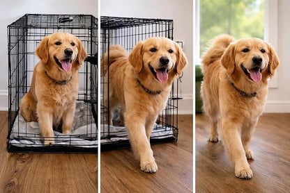 Release the Hound! Smart Dog Crate Opener for Dogs - Let Your Dog Out Automatically with Alexa, Google Home & App Control | Remote Pet Crate Door Release (Smart Plug Included)