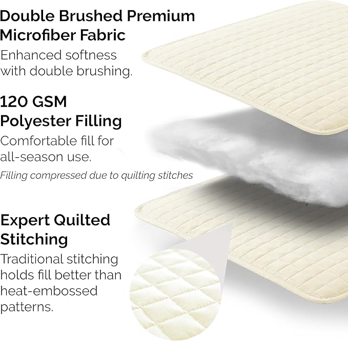 Southshore Fine Living, Inc. Full/Queen Size Quilt Bedding Set, Wrinkle-Free Stain & Pet Hair Resistant Bedding, Coverlet Bedspreads Queen Size/Full Size Bedspread with 2 Pillow Shams, Cream