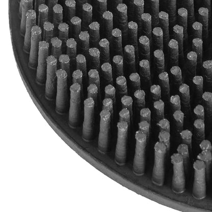 Jeffers Face & Finishing Brush for Dogs, Cats, Horses – Soft Rubber Grooming Tool for Face, Ears, Fur, Coat, Bath, Shedding, Deshedding, Pet Brush for Sensitive Areas, Small Compact Size - Black