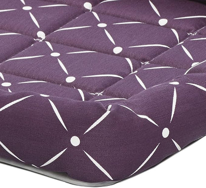 Midwest Homes for Pets 40224-PLD Quiet Time Couture Ashton Bolster Pet Bed, Medium Dog/24, Plum