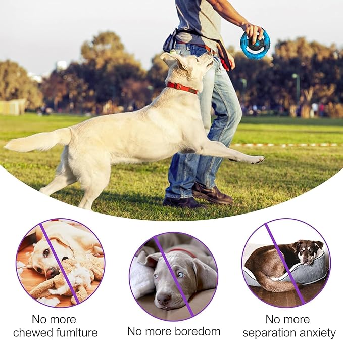 Pamlulu Tough Dog Toys for Aggressive Chewers, Indestructible Dog Toy for Large Dogs, Nylon Chew Toys for Medium Large Breed, Interactive Dog Toys to Keep Them Busy, Dog Birthday