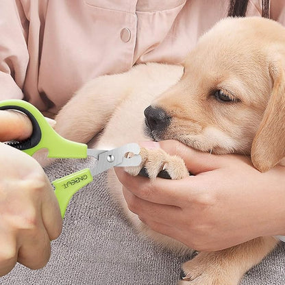 OneCut Pet Nail Clippers, Update Version Cat & Kitten Claw Nail Clippers for Trimming, Professional Pet Nail Clippers Best for a Cat, Puppy,Rabbit, Kitten & Small Dog,Sharp & Safe (Green)