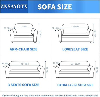ZNSAYOTX 1 Piece Jacquard Couch Covers for 2 Cushion Couch High Stretch Loveseat Slipcover for Pets Dogs Anti Slip Love Seat Sofa Slipcover Furniture Protector (Medium, New Pattern Silver Grey)