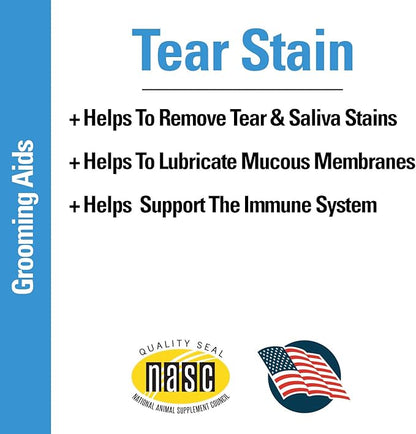 Vet Classics Tear Stain Supplements for Dogs, Cats – Helps to Prevent and Eliminate Tear Stains for Dog, Cat Breeds – Pet Supplement, Pet Immune Support – 65 Soft Chews