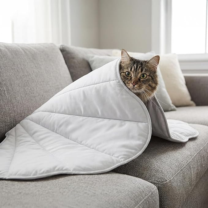 PetAmi Dog Cooling Mat, Sea Shell Shape, Reversible Cooling Nylon Blanket Soft Fleece Pet Pad for Dogs Cats, Summer All Season Use Q-Max>0.3, Small 33x39 in, Light Grey