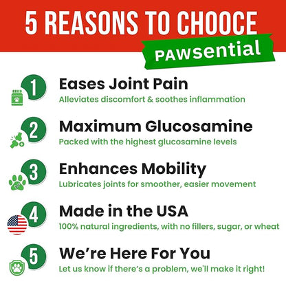 Hemp Treats - Dog Joint Supplement - Mobility Support Chews w/Glucosamine Chondroitin, Turmeric, MSM - Hip & Joint Chews - Joint Pain Relief Treats - 120Ct