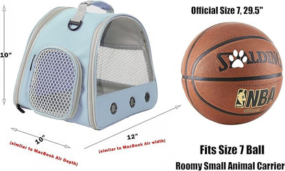 2-Pack Guinea Pig Carrier Backpack and Playpen with Lid, Breathable Pet Playpen Pop Open Exercise Fence, Portable Small Animal Cage for Rabbits, Chinchillas, Squirrel, Lizard, Sugar Glider
