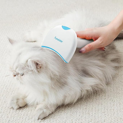 Pet Undercoat Deshedding Tool for Dogs - Wide Curved Undercoat Brush for Effortless Pet Deshedding, Loose Hair Remover for Dogs & Cats (Blue)