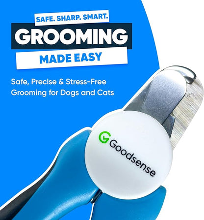 LED Pet Nail Clippers with Light for Safe Pet Grooming – Eco-Friendly Plastic, Sharp Blades for Dogs, Cats & Small Pets, Easy-to-Use Trimmer for Paws