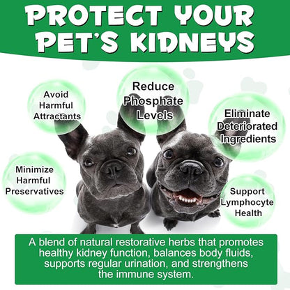 Kidney Support for Dogs - Kidney Support Supplement, Supports Immune, Urinary & Kidney Health Function, Natural Herbal Supplement (2 Fl Oz)