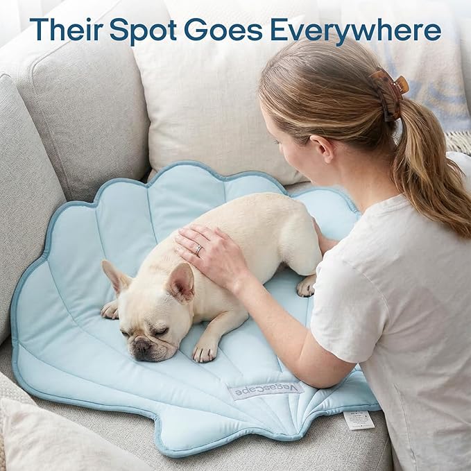 Vagascape Dog Cooling Mat, Washable Pet Cooling Mat, 47" x 45" Thick & Durable Large Cooling Mat for Dogs, Portable Foldable Premium Cooling Pad for Indoor, Outdoor, Travel, Camping, Patio and Beach