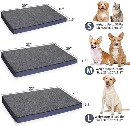 MARUNDA Outdoor Pet Heating Pad for Dogs & Cats - 100% Waterproof Outdoor Heated Cat Bed with Double Built-in AutoThermostat - Heated Pet Bed for Outside Animals (19.6 x 31.5 Inch, Unheat)