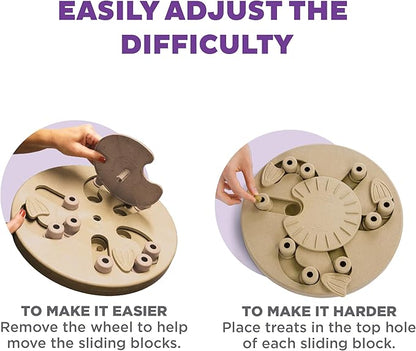 Outward Hound by Nina Ottosson Dog Worker Treat Puzzle Enrichment Toy, Level 3 Advanced, Tan