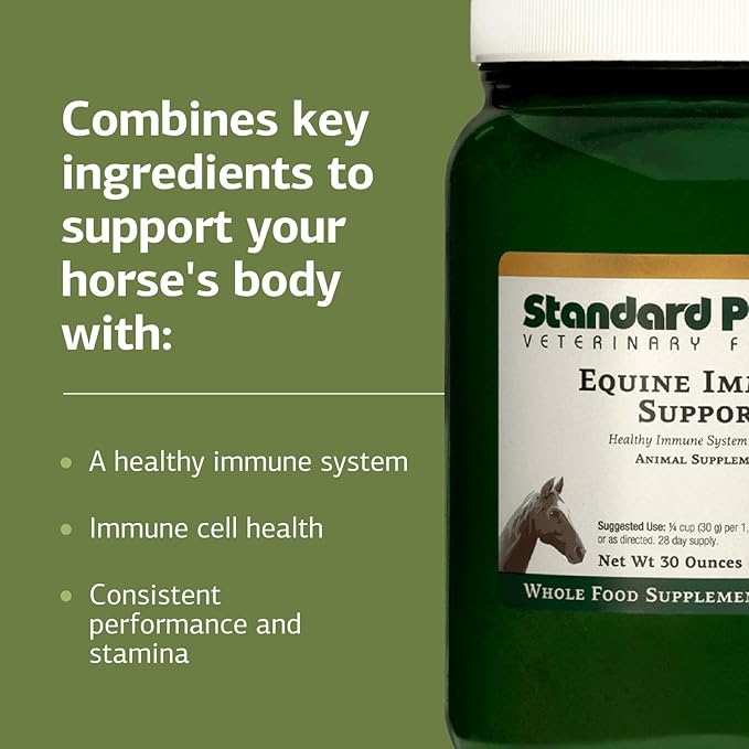 Standard Process Inc. Equine Immune Support - Dietary Supplement for Equine Health - Immune System Support with Vitamin A & Whey Protein - Whole-Food Based Horse Supplement - 850 g