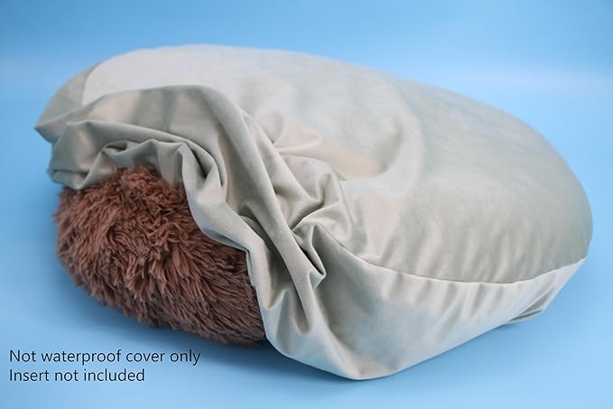 Round Cat and Dog Bed Cover Replacement 20 Inch Sage Green