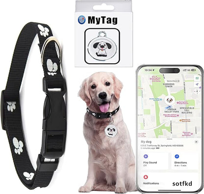 Dog Tracker-GPS Dog Collar-GPS Tracker for Dogs-Pet Tracker| Android and iOS Universal | No Monthly Fee | Waterproof | Works with Any Collar | Dual-System Tracker