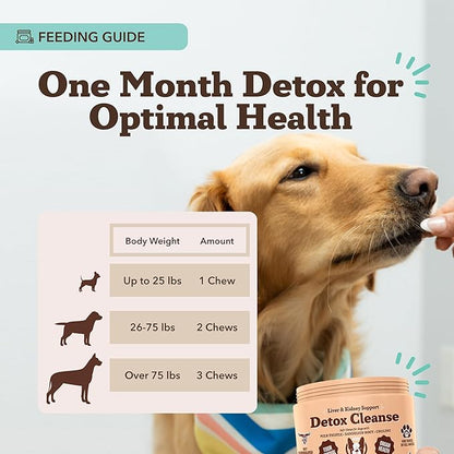 Natural Dog Company Liver & Kidney Supplement for Dogs – 90 Soft Chews with Milk Thistle, Cranberry, Dandelion Root, Turmeric & Astragalus – Supports Liver Function, Kidney Health & Overall Wellness