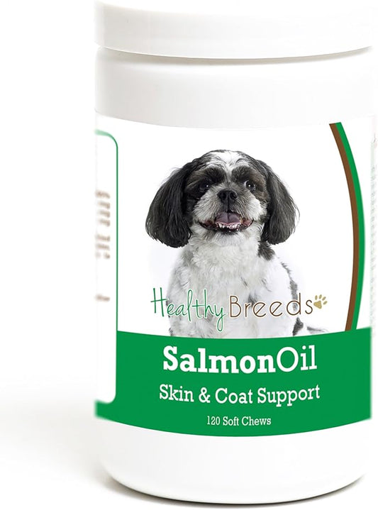 Healthy Breeds Shih-Poo Salmon Oil Soft Chews 120 Count