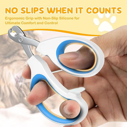 Cat Nail Clipper, Claw Trimmer Made of Stainless Steel, Clean Cut, No Shred, Mirror Finish. Small Animal Nail Clippers for Cats, Kittens, Bunny, Puppy, Rabbit, Gatos, and More