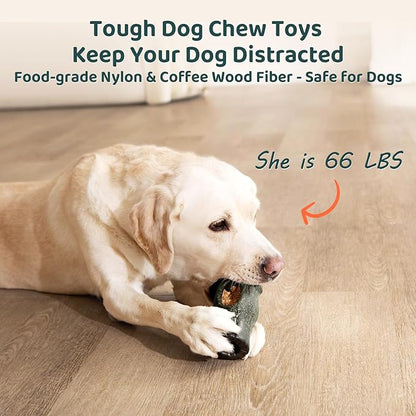 MENGJINGO 2 Pack Interactive Dog Toys for Aggressive Chewers, Long-Lasting Frozen Dogs Treat Holder to Keep Them Busy, Indestructible Dog Enrichment Toys - Reduce Anxiety, Safe for Large/Medium Breed