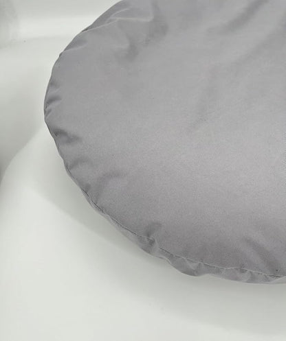 Round Dog Bed Sheet Covers Replacement Washable Waterproof Plastic Slip Cover for 44 to 45 inch Light Grey