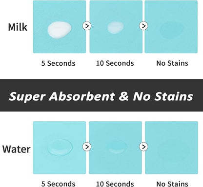 HotLive Dog Food Mat - Absorbent Cat Mat for Food and Water, No Stains Pet Feeding Bowl Mat, Easy to Clean Pet Placemats, Quick Dry Dog Water Dispenser Mat for Messy Drinkers | Paw Teal 18"x 28"
