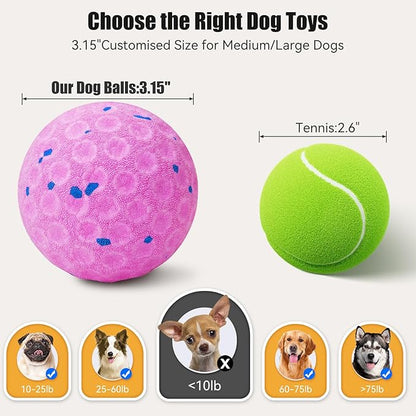 Interactive Dog Toys - Chew-Proof Dog Ball for Aggressive Chewers, Self-Moving Automatic Vibration with 3 Modes, IP54 Waterproof E-TPU, Ideal for Medium and Large Dogs