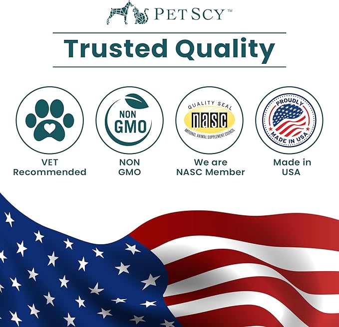 PetScy Itch & Allergy Plus Dog Allergy Chews for Itchy Skin, Ears & Paws | Colostrum, Probiotics & Quercetin | Dog Allergy Relief for Skin Redness, Hair Loss, Immunity and Digestive Health - 60 Chews