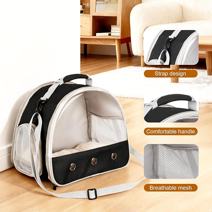 2-Pack Guinea Pig Carrier Backpack and Playpen with Lid, Breathable Pet Pen Excercise Fence, Portable Travel Cage for Bunny, Bearded Dragon, Rabbits, Hamster, Chinchillas, Sugar Glider, Squirrel