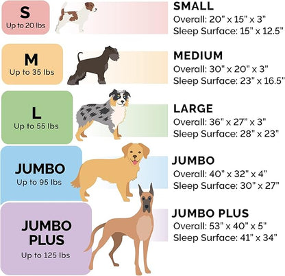 Furhaven Cooling Gel Dog Bed for Medium/Small Dogs w/ Removable Bolsters & Washable Cover, For Dogs Up to 35 lbs - Sherpa & Chenille Sofa - Coffee, Medium
