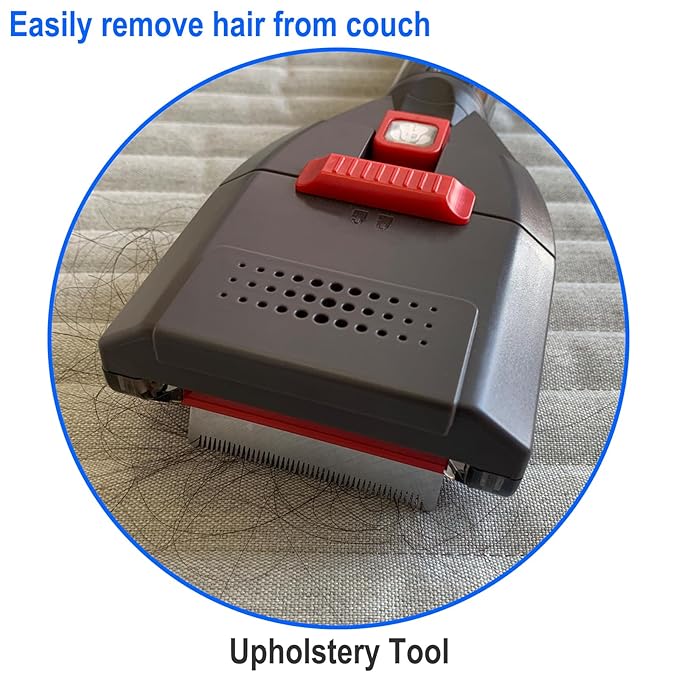 Dog Hair Vacuum Attachment for Dyson Cordless Upright Canister, Groom Tool Pet Shedding Brush for V6 V7 V8 V10 V11 V12 V15 DC40-DC65 UP13-UP30 Animal, Grooming Kit with Extension Hose Adapter