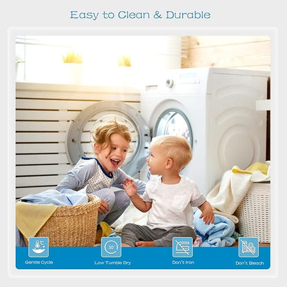 GRT 2 Pack Twin Mattress Protector Waterproof, Breathable & Noiseless Waterproof Mattress Protector Fitted Deep Pocket from 5" to 19", Smooth Twin Mattress Cover Machine Washable