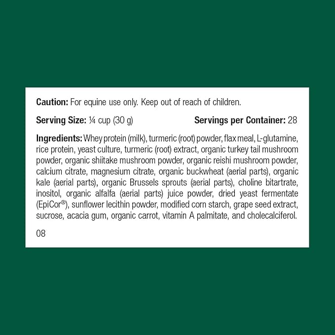 Standard Process Inc. Equine Immune Support - Dietary Supplement for Equine Health - Immune System Support with Vitamin A & Whey Protein - Whole-Food Based Horse Supplement - 850 g