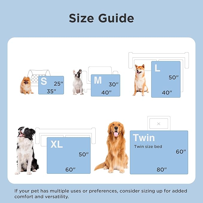 Bedsure Cooling Blanket for Large Dogs with Breathable Air-Core Fill Q-MAX>0.4 - Lightweight Pet Cat Throw Cold Blanket Washable for Summer，Soft Dog Cooling Mat for Couch Bed, Pale Jade, 50x60