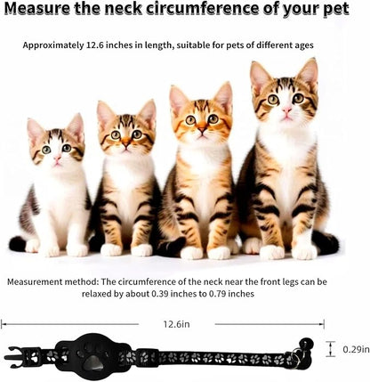 GPS Collar for Cats，Pet Tracker (Android Only) Smart tag,Waterproof Compatible with Google Find My,No Monthly Fee,Advanced Tracking Solution Smart Collar for Pet Safety Ideal Small Large Cats