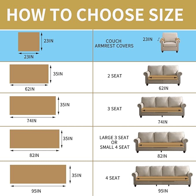 HAOMAIJIA Waterproof Couch Cover for Dogs Washable,Faux Fur Pet Couch Covers for Sofa,Soft Dog Bed Cover Non-Slip Couch Covers for 3 Cushion Couch Sofa Pet Friendly (Khaki, 23" x 23" 2 Pack)