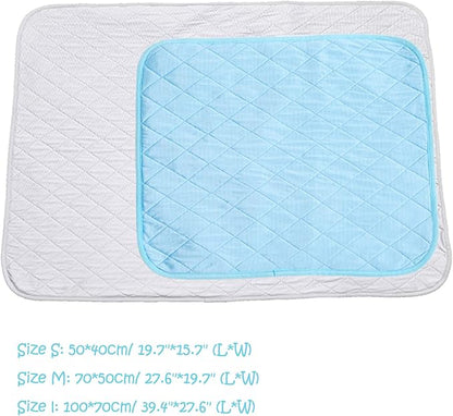 SEIS Dog Ice Pad Ice Silk Cats Kennel Mat Pet Cooling Pad Summer Cool Bamboo Mat Breathable Pad (Solid Gray, L