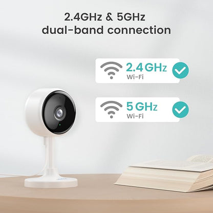 litokam Indoor Cameras for Home Security with Night Vision, Pet Camera with Phone App, WiFi Home Security Camara, Baby Monitor Compatible with Alexa, Motion Detection, 2-Way Audio, 4 Pack, 4MP