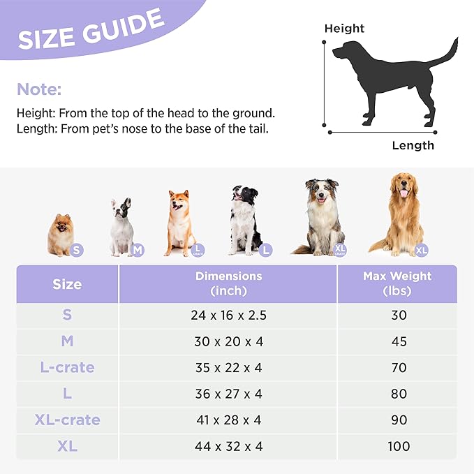 LE SURE Dog Beds Large Sized-Thick Shredded Chopped Foam Pet Bed as Gift for Indoor with Removable Cover, Cute Modern Fuzzy Plush & Anti Slip Bottom,Bow Pink