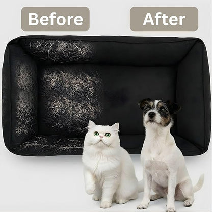 Pet Hair Remover Glove for Dogs & Cats – Reusable Five Finger Electrostatic Grooming Brush for Removing Pet Fur from Carpet, Furniture, Clothes, Sofa & Car Seats – Easy Cleaning Hair Removal